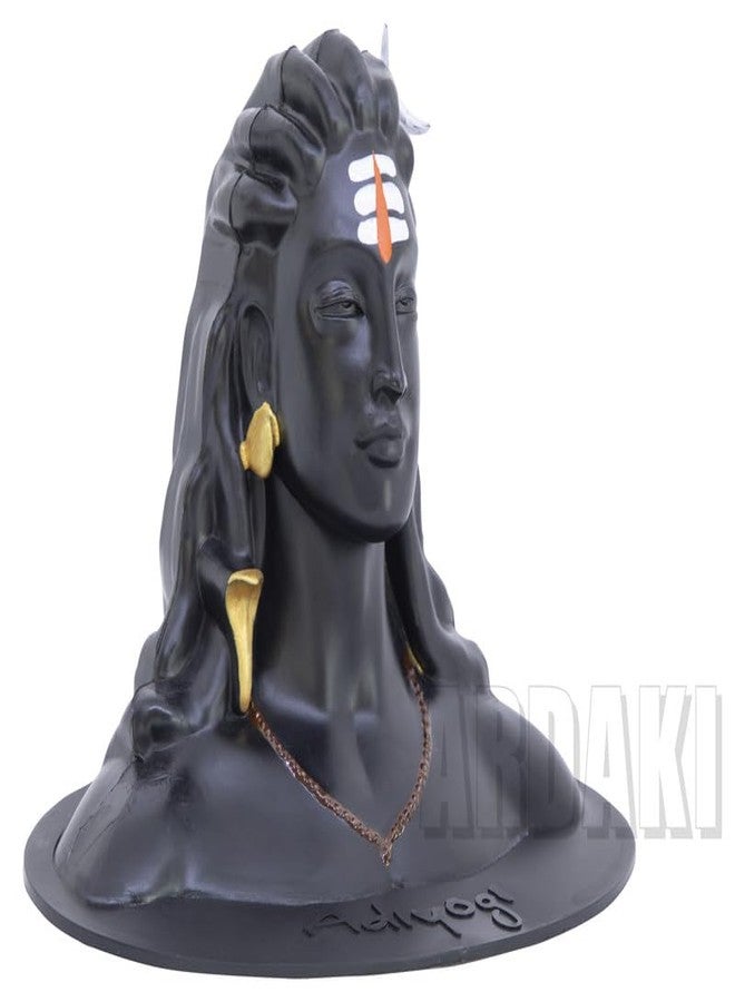 ARDAKI Adiyogi Shiva Statue for Car Dashboard Home Office, Mahadev Murti, God Idols, Showpieces, Home Decor, Car Dashboard Accessories, Pooja & Gift (White&Orange Tilak, Unbrekable Plastic) - Image 4